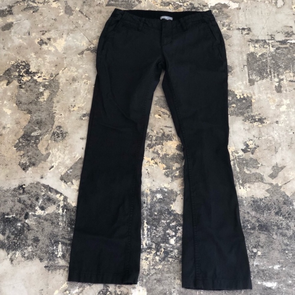 James Perse Los Angeles Black Straight Leg Pants
